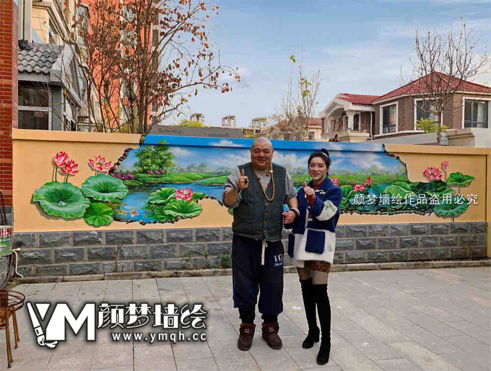 南宁高新技术产业开发区墙体彩绘探秘——连畴村墙绘公司打造“网红墙”新地标
